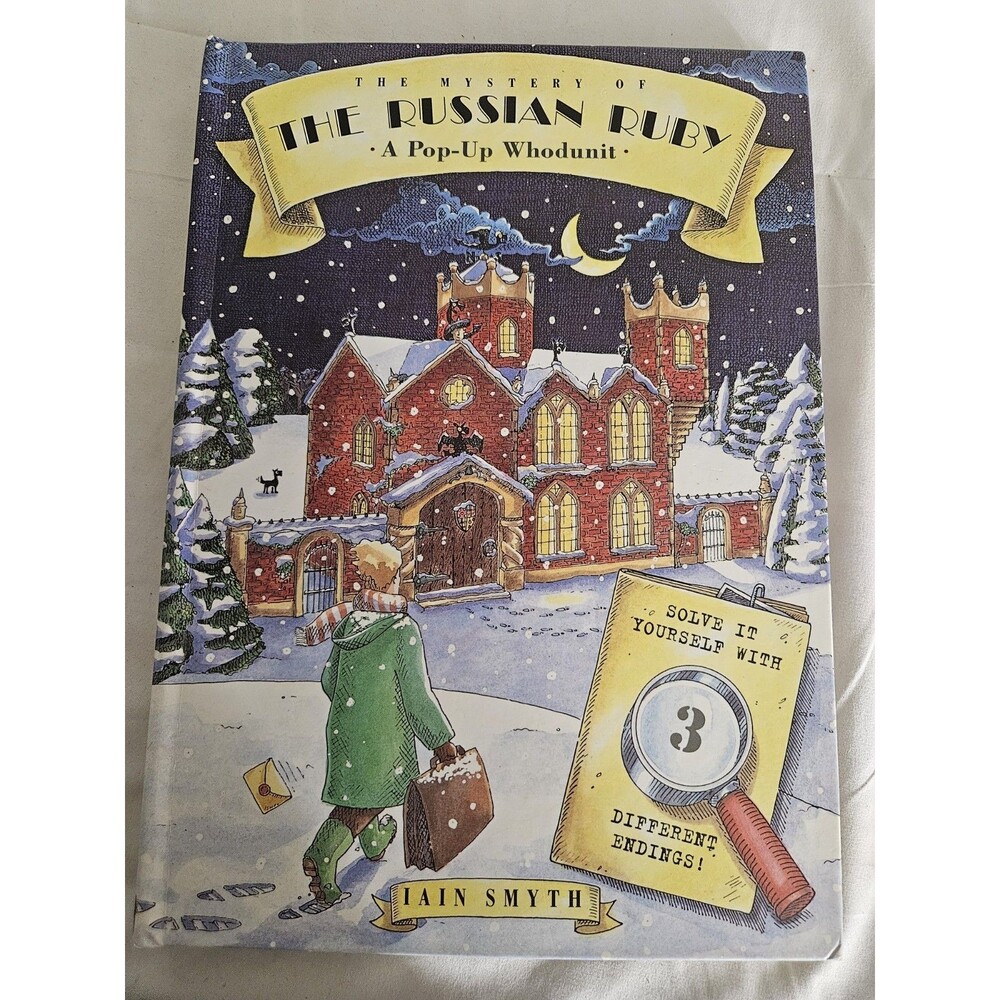 1994 THE MYSTERY OF THE RUSSIAN RUBY A POP-UP BOOK-WHODUNIT BY LAIN SMYTH 1ST ED